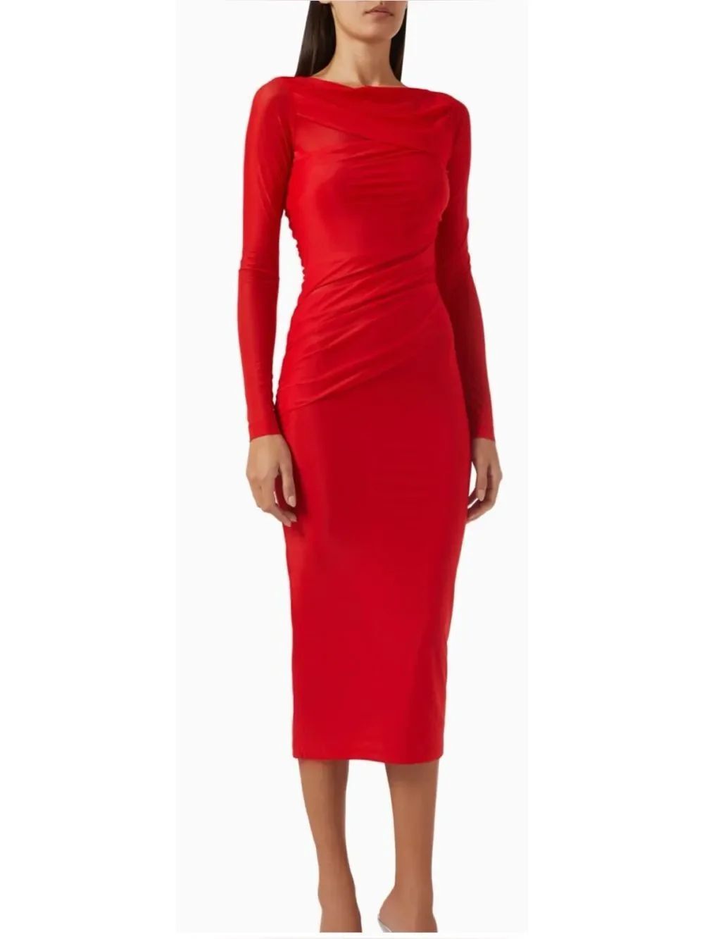 PINKO
Beggin Midi Dress in Jersey in Red Size M ~ NWT